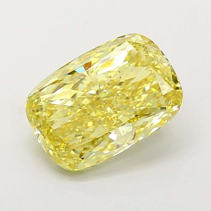 Loose Diamond - CUSHION MODIFIED 3.26ct Fancy Intense Yellow VS2: Loose Diamond - CUSHION MODIFIED 3.26ct Fancy Intense Yellow VS2 Source: This is a real non-mined Diamond that has been grown in a lab Shape: CUSHION MODIFIED Carats: 3.26 Color: Fancy Intense Yellow 