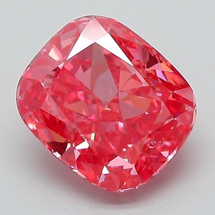 Loose Diamond - CUSHION MODIFIED 2.0ct Fancy Vivid Pink VS1: Loose Diamond - CUSHION MODIFIED 2.0ct Fancy Vivid Pink VS1 Source: This is a real non-mined Diamond that has been grown in a lab Shape: CUSHION MODIFIED Carats: 2.0 Color: Fancy Vivid Pink Certificat