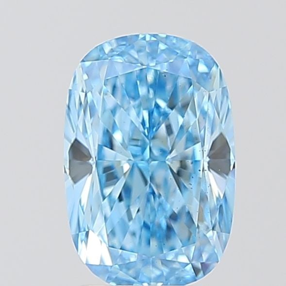 Loose Diamond - CUSHION MODIFIED 2.1ct Fancy Vivid Blue VS2: Loose Diamond - CUSHION MODIFIED 2.1ct Fancy Vivid Blue VS2 Source: This is a real non-mined Diamond that has been grown in a lab Shape: CUSHION MODIFIED Carats: 2.1 Color: Fancy Vivid Blue Certificat