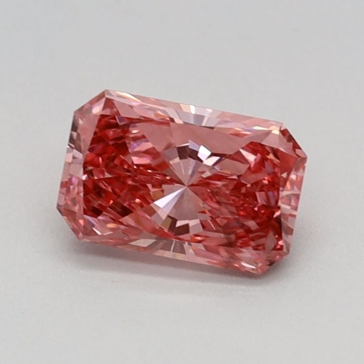 Loose Diamond - RADIANT 0.51ct Fancy Vivid Pink VS2: Loose Diamond - RADIANT 0.51ct Fancy Vivid Pink VS2 Source: This is a real non-mined Diamond that has been grown in a lab Shape: RADIANT Carats: 0.51 Color: Fancy Vivid Pink Certification: IGI Video: