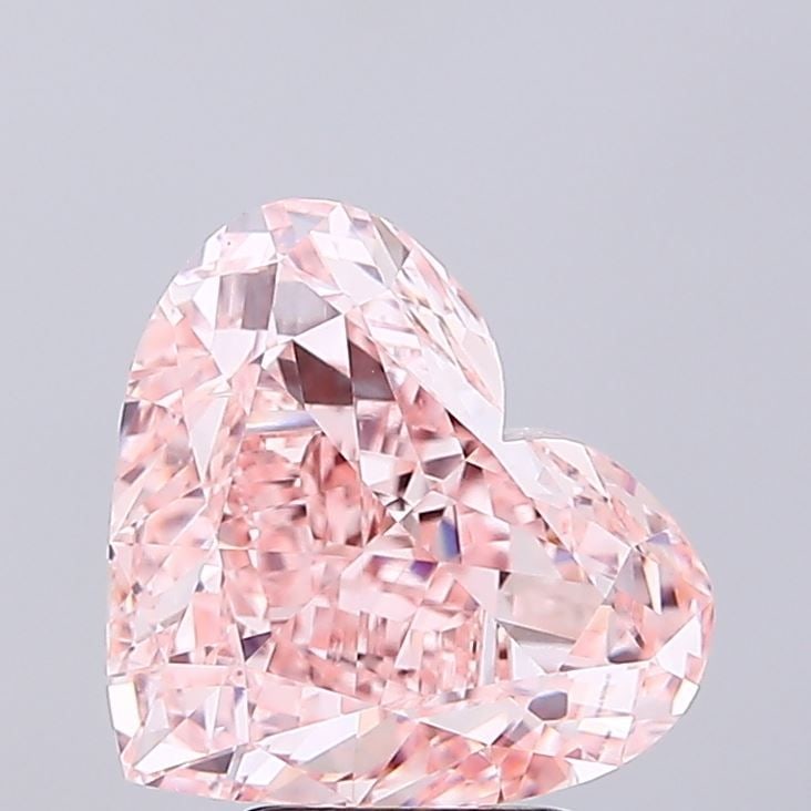 Loose Diamond - HEART 5.05ct Fancy Intense Brownish Pink VVS2: Loose Diamond - HEART 5.05ct Fancy Intense Brownish Pink VVS2 Source: This is a real non-mined Diamond that has been grown in a lab Shape: HEART Carats: 5.05 Color: Fancy Intense Brownish Pink Certifi