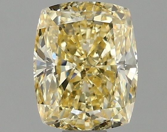 Loose Diamond - CUSHION MODIFIED 1.09ct Fancy Yellow VVS2: Loose Diamond - CUSHION MODIFIED 1.09ct Fancy Yellow VVS2 Source: This is a real non-mined Diamond that has been grown in a lab Shape: CUSHION MODIFIED Carats: 1.09 Color: Fancy Yellow Certification: 