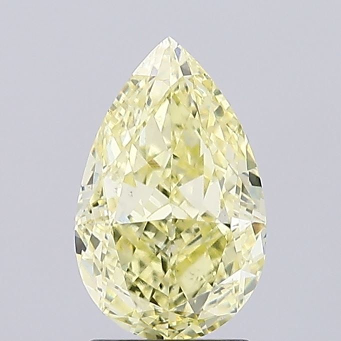 Loose Diamond - PEAR 2.02ct Fancy Yellow VS1: Loose Diamond - PEAR 2.02ct Fancy Yellow VS1 Source: This is a real non-mined Diamond that has been grown in a lab Shape: PEAR Carats: 2.02 Color: Fancy Yellow Certification: IGI Video: