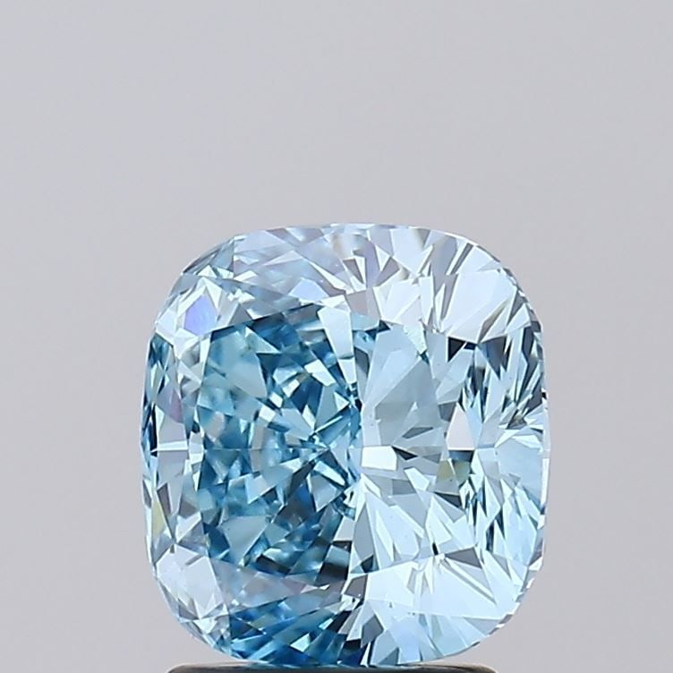 Loose Diamond - CUSHION MODIFIED 2.84ct Fancy Vivid Blue VS1: Loose Diamond - CUSHION MODIFIED 2.84ct Fancy Vivid Blue VS1 Source: This is a real non-mined Diamond that has been grown in a lab Shape: CUSHION MODIFIED Carats: 2.84 Color: Fancy Vivid Blue Certific