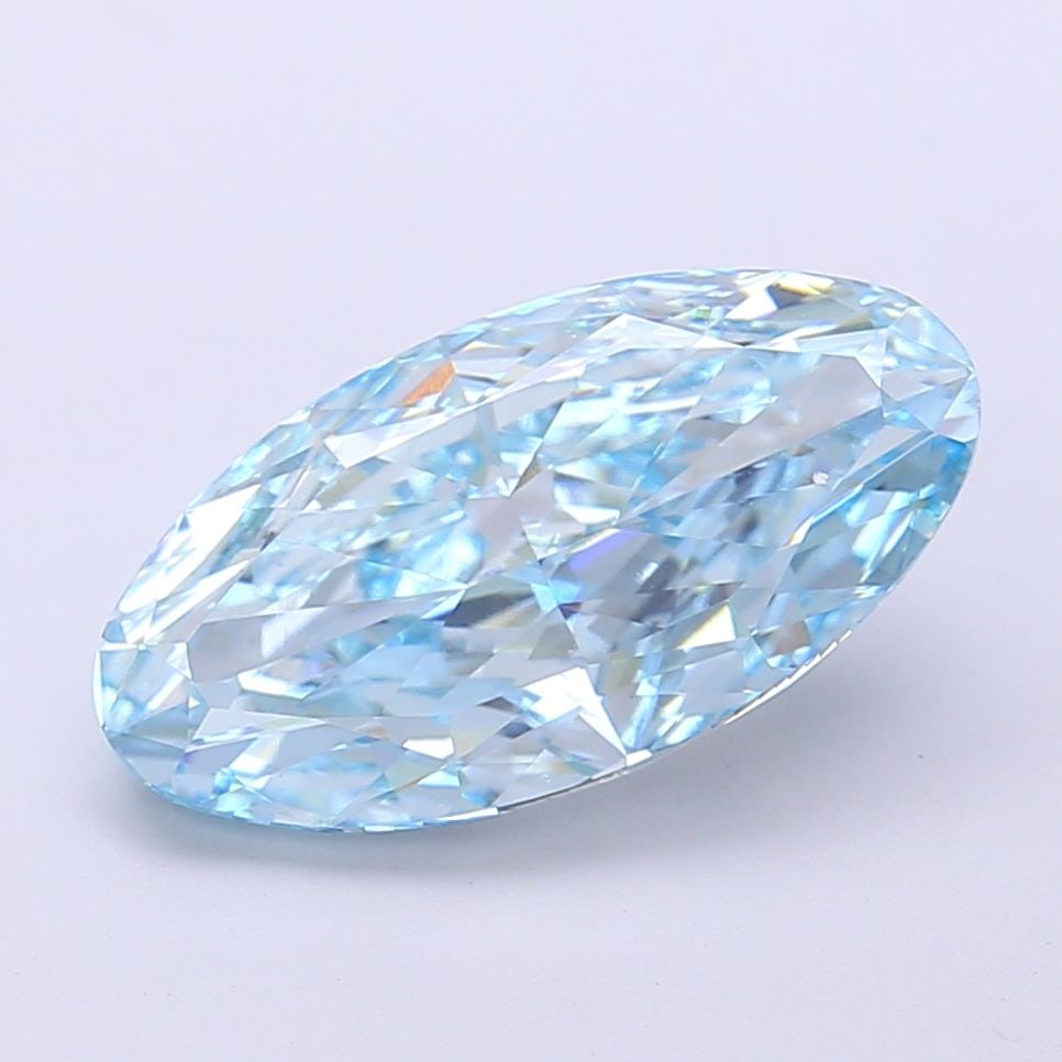 Loose Diamond - OVAL 3.9ct Fancy Vivid Blue VVS2: Loose Diamond - OVAL 3.9ct Fancy Vivid Blue VVS2 Source: This is a real non-mined Diamond that has been grown in a lab Shape: OVAL Carats: 3.9 Color: Fancy Vivid Blue Certification: IGI Video: