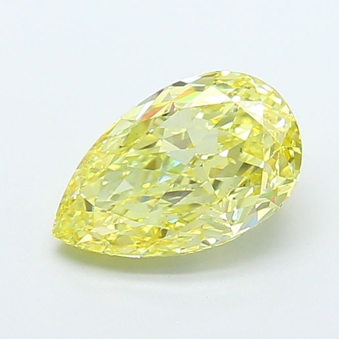 Loose Diamond - PEAR 2.56ct Fancy Yellow VS2: Loose Diamond - PEAR 2.56ct Fancy Yellow VS2 Source: This is a real non-mined Diamond that has been grown in a lab Shape: PEAR Carats: 2.56 Color: Fancy Yellow Certification: IGI Video: