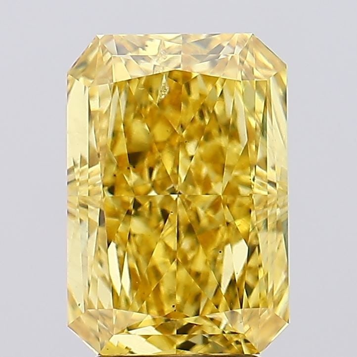 Loose Diamond - RADIANT 4.5ct Fancy Vivid Yellow SI1: Loose Diamond - RADIANT 4.5ct Fancy Vivid Yellow SI1 Source: This is a real non-mined Diamond that has been grown in a lab Shape: RADIANT Carats: 4.5 Color: Fancy Vivid Yellow Certification: IGI Video