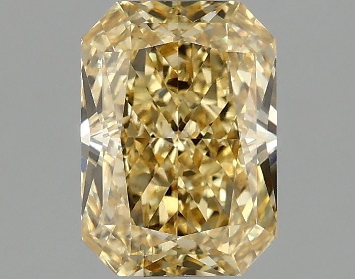 Loose Diamond - RADIANT 1.54ct Fancy Vivid Yellow VS2: Loose Diamond - RADIANT 1.54ct Fancy Vivid Yellow VS2 Source: This is a real non-mined Diamond that has been grown in a lab Shape: RADIANT Carats: 1.54 Color: Fancy Vivid Yellow Certification: IGI Vid
