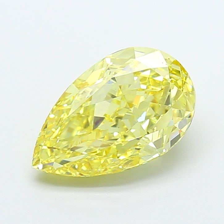 Loose Diamond - PEAR 3.66ct Fancy Intense Yellow VS1: Loose Diamond - PEAR 3.66ct Fancy Intense Yellow VS1 Source: This is a real non-mined Diamond that has been grown in a lab Shape: PEAR Carats: 3.66 Color: Fancy Intense Yellow Certification: IGI Video