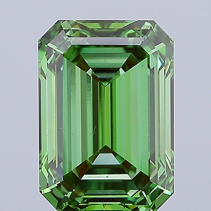 Loose Diamond - EMERALD 4.92ct Fancy Vivid Green VVS2 (1 of 1)