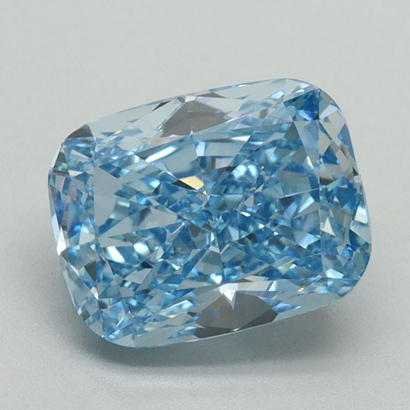 Loose Diamond - CUSHION MODIFIED 2.23ct Fancy Vivid Blue VVS2: Loose Diamond - CUSHION MODIFIED 2.23ct Fancy Vivid Blue VVS2 Source: This is a real non-mined Diamond that has been grown in a lab Shape: CUSHION MODIFIED Carats: 2.23 Color: Fancy Vivid Blue Certifi