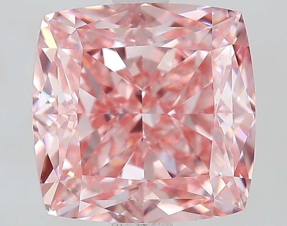 Loose Diamond - CUSHION MODIFIED 3.35ct Fancy Vivid Pink VVS2: Loose Diamond - CUSHION MODIFIED 3.35ct Fancy Vivid Pink VVS2 Source: This is a real non-mined Diamond that has been grown in a lab Shape: CUSHION MODIFIED Carats: 3.35 Color: Fancy Vivid Pink Certifi