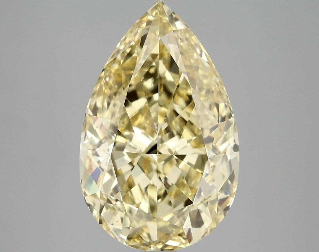 Loose Diamond - PEAR 5.02ct Fancy Intense Yellow VS1: Loose Diamond - PEAR 5.02ct Fancy Intense Yellow VS1 Source: This is a real non-mined Diamond that has been grown in a lab Shape: PEAR Carats: 5.02 Color: Fancy Intense Yellow Certification: IGI Video
