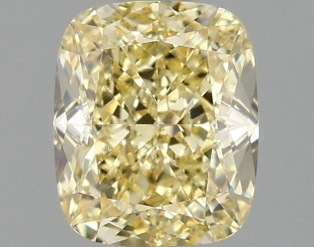 Loose Diamond - CUSHION MODIFIED 1.1ct Fancy Intense Yellow VVS2: Loose Diamond - CUSHION MODIFIED 1.1ct Fancy Intense Yellow VVS2 Source: This is a real non-mined Diamond that has been grown in a lab Shape: CUSHION MODIFIED Carats: 1.1 Color: Fancy Intense Yellow C