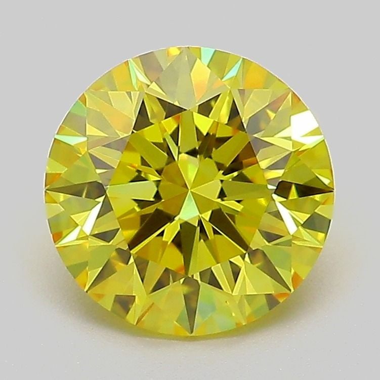 Loose Diamond - ROUND 2.0ct Fancy Vivid Yellow VVS2: Loose Diamond - ROUND 2.0ct Fancy Vivid Yellow VVS2 Source: This is a real non-mined Diamond that has been grown in a lab Shape: ROUND Carats: 2.0 Color: Fancy Vivid Yellow Certification: IGI Video: