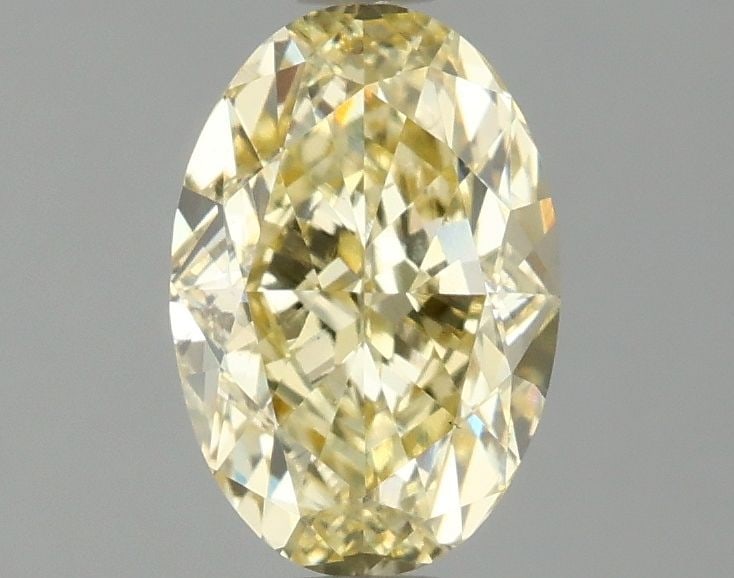 Loose Diamond - OVAL 1.57ct Fancy Intense Yellow VS2: Loose Diamond - OVAL 1.57ct Fancy Intense Yellow VS2 Source: This is a real non-mined Diamond that has been grown in a lab Shape: OVAL Carats: 1.57 Color: Fancy Intense Yellow Certification: IGI Video