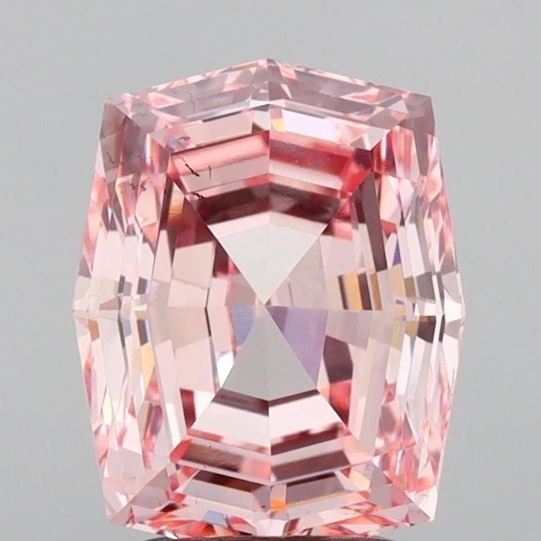 Loose Diamond - CUSHION MODIFIED 3.08ct Fancy Intense Pink VS2: Loose Diamond - CUSHION MODIFIED 3.08ct Fancy Intense Pink VS2 Source: This is a real non-mined Diamond that has been grown in a lab Shape: CUSHION MODIFIED Carats: 3.08 Color: Fancy Intense Pink Cert