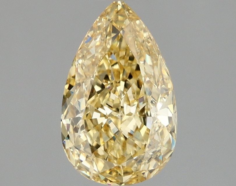 Loose Diamond - PEAR 1.52ct Fancy Intense Yellow VS1: Loose Diamond - PEAR 1.52ct Fancy Intense Yellow VS1 Source: This is a real non-mined Diamond that has been grown in a lab Shape: PEAR Carats: 1.52 Color: Fancy Intense Yellow Certification: IGI Video