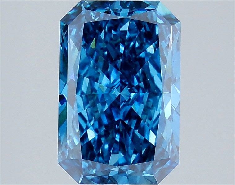 Loose Diamond - RADIANT 3.04ct Fancy Vivid Blue VS1: Loose Diamond - RADIANT 3.04ct Fancy Vivid Blue VS1 Source: This is a real non-mined Diamond that has been grown in a lab Shape: RADIANT Carats: 3.04 Color: Fancy Vivid Blue Certification: IGI Video: