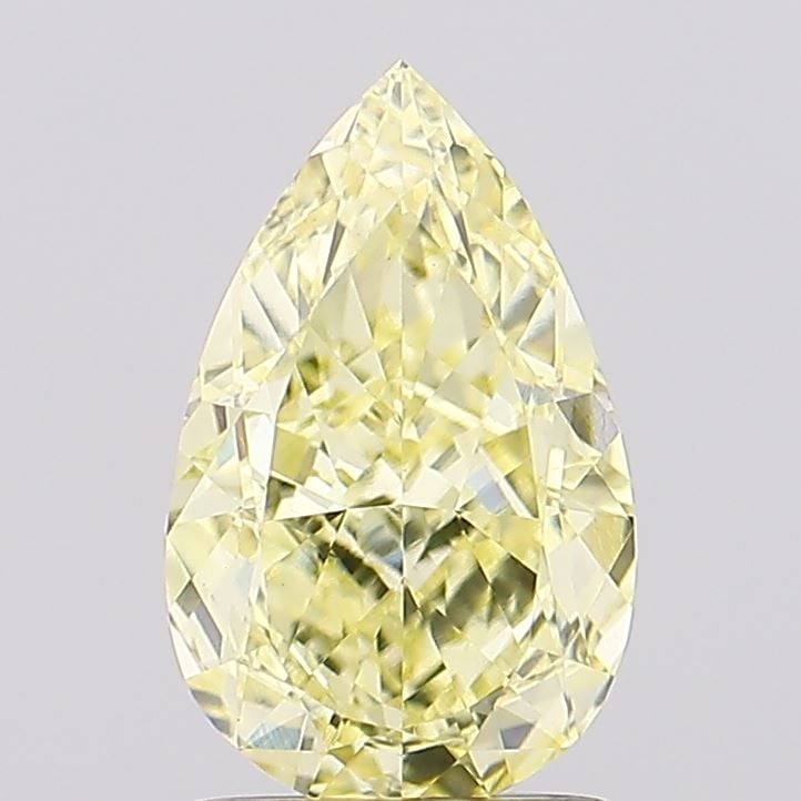 Loose Diamond - PEAR 1.74ct Fancy Intense Yellow VS1: Loose Diamond - PEAR 1.74ct Fancy Intense Yellow VS1 Source: This is a real non-mined Diamond that has been grown in a lab Shape: PEAR Carats: 1.74 Color: Fancy Intense Yellow Certification: IGI Video