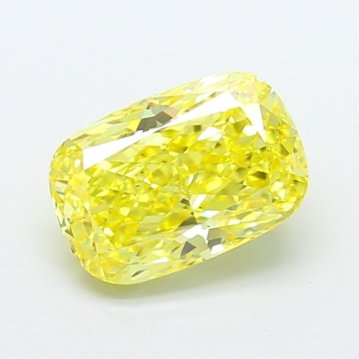 Loose Diamond - CUSHION MODIFIED 2.5ct Fancy Vivid Yellow VS2: Loose Diamond - CUSHION MODIFIED 2.5ct Fancy Vivid Yellow VS2 Source: This is a real non-mined Diamond that has been grown in a lab Shape: CUSHION MODIFIED Carats: 2.5 Color: Fancy Vivid Yellow Certif