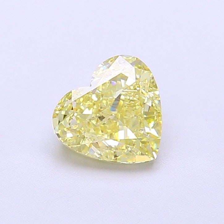 Loose Diamond - HEART 1.01ct Fancy Intense Yellow SI1: Loose Diamond - HEART 1.01ct Fancy Intense Yellow SI1 Source: This is a real non-mined Diamond that has been grown in a lab Shape: HEART Carats: 1.01 Color: Fancy Intense Yellow Certification: IGI Vid