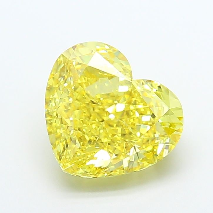 Loose Diamond - HEART 7.39ct Fancy Vivid Yellow VS2: Loose Diamond - HEART 7.39ct Fancy Vivid Yellow VS2 Source: This is a real non-mined Diamond that has been grown in a lab Shape: HEART Carats: 7.39 Color: Fancy Vivid Yellow Certification: IGI Video: