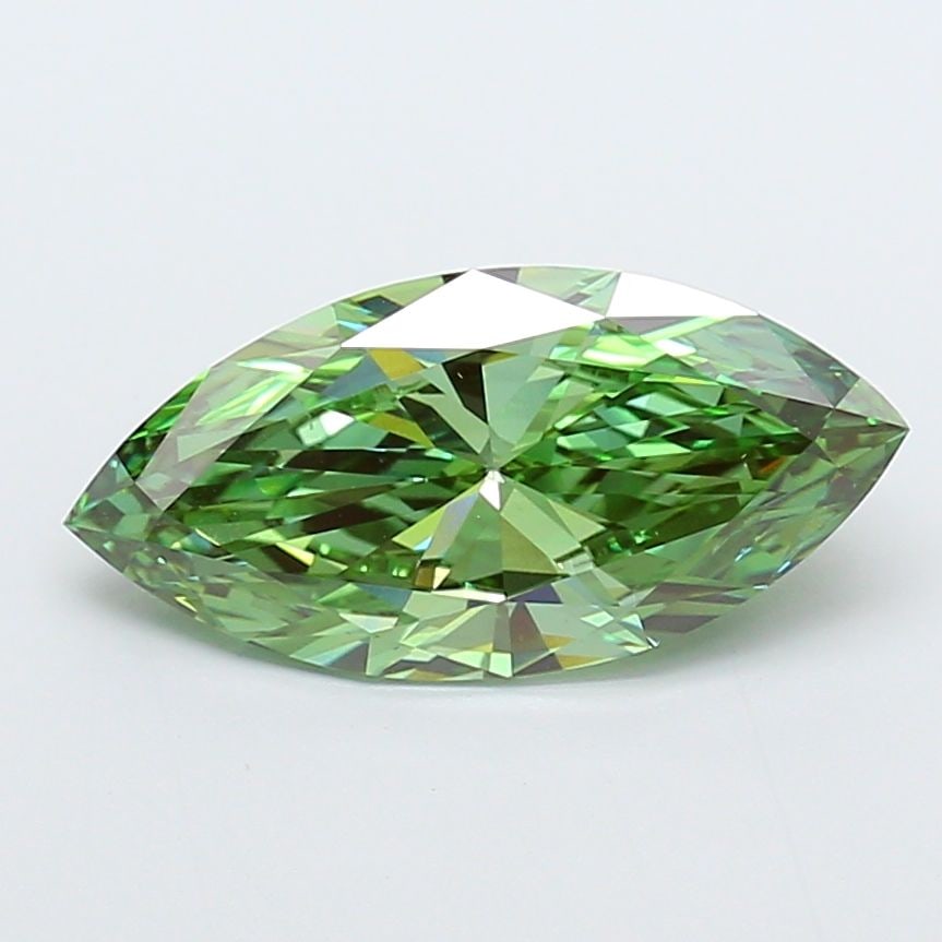 Loose Diamond - MARQUISE 4.06ct Fancy Vivid Green VS2 (1 of 1)