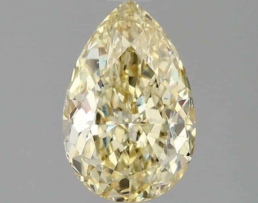 Loose Diamond - PEAR 2.05ct Fancy Intense Yellow VS2: Loose Diamond - PEAR 2.05ct Fancy Intense Yellow VS2 Source: This is a real non-mined Diamond that has been grown in a lab Shape: PEAR Carats: 2.05 Color: Fancy Intense Yellow Certification: IGI Video