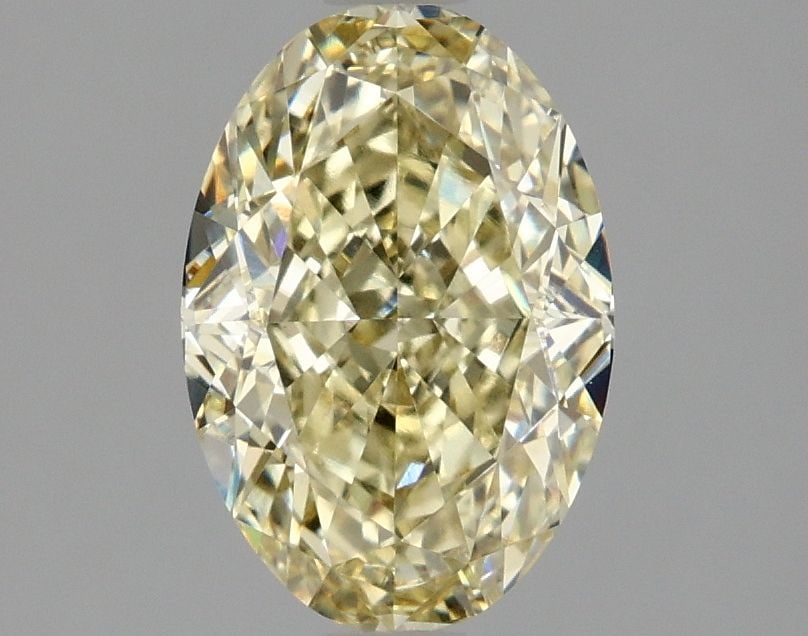 Loose Diamond - OVAL 2.07ct Fancy Intense Yellow VVS2: Loose Diamond - OVAL 2.07ct Fancy Intense Yellow VVS2 Source: This is a real non-mined Diamond that has been grown in a lab Shape: OVAL Carats: 2.07 Color: Fancy Intense Yellow Certification: IGI Vide