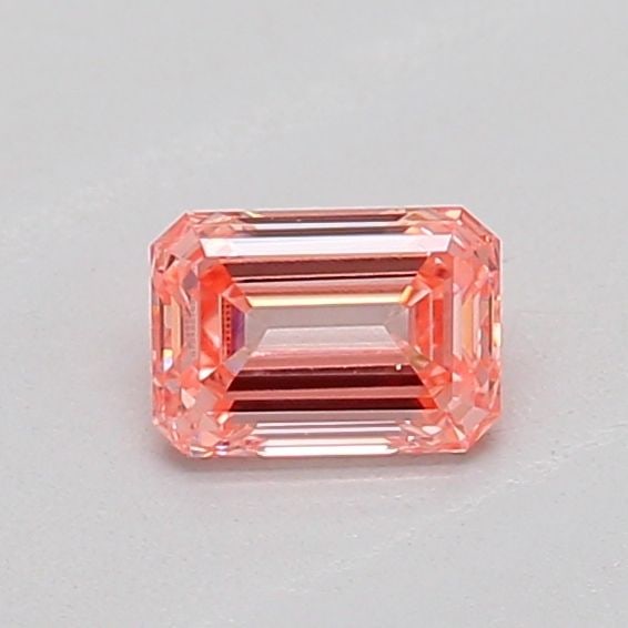 Loose Diamond - EMERALD 0.24ct Fancy Intense Pink VS2: Loose Diamond - EMERALD 0.24ct Fancy Intense Pink VS2 Source: This is a real non-mined Diamond that has been grown in a lab Shape: EMERALD Carats: 0.24 Color: Fancy Intense Pink Certification: IGI The