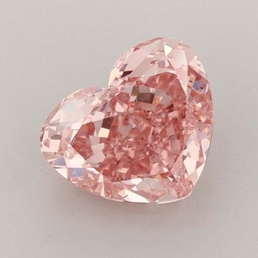 Loose Diamond - HEART 2.3ct Fancy Vivid Pink VS2: Loose Diamond - HEART 2.3ct Fancy Vivid Pink VS2 Source: This is a real non-mined Diamond that has been grown in a lab Shape: HEART Carats: 2.3 Color: Fancy Vivid Pink Certification: IGI Video: