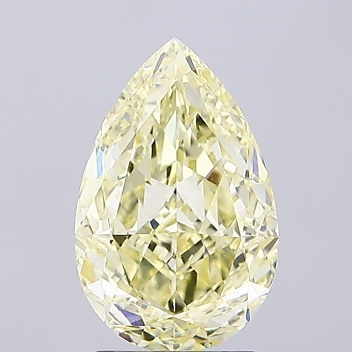 Loose Diamond - PEAR 2.58ct Fancy Intense Yellow VVS2: Loose Diamond - PEAR 2.58ct Fancy Intense Yellow VVS2 Source: This is a real non-mined Diamond that has been grown in a lab Shape: PEAR Carats: 2.58 Color: Fancy Intense Yellow Certification: IGI Vide