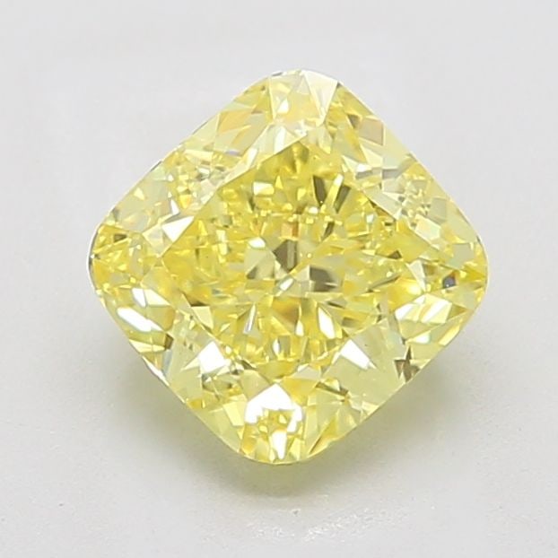 Loose Diamond - CUSHION MODIFIED 3.02ct Fancy Intense Yellow VS1 (1 of 1)