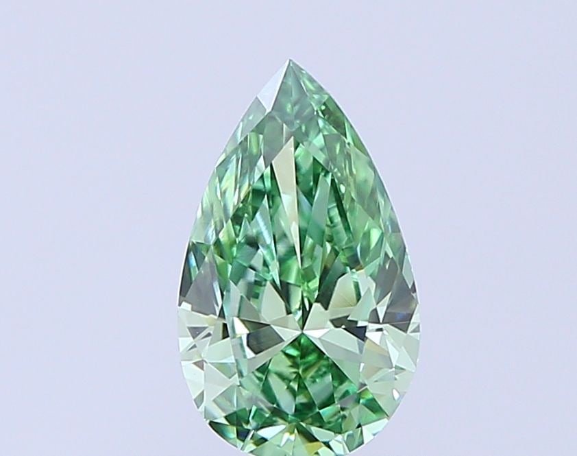 Loose Diamond - PEAR 0.51ct Fancy Green VVS2: Loose Diamond - PEAR 0.51ct Fancy Green VVS2 Source: This is a real non-mined Diamond that has been grown in a lab Shape: PEAR Carats: 0.51 Color: Fancy Green Certification: NONE Video: