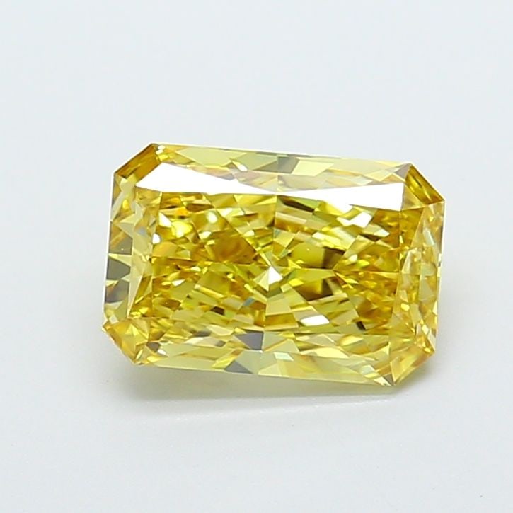 Loose Diamond - RADIANT 2.09ct Fancy Intense Yellow VVS2: Loose Diamond - RADIANT 2.09ct Fancy Intense Yellow VVS2 Source: This is a real non-mined Diamond that has been grown in a lab Shape: RADIANT Carats: 2.09 Color: Fancy Intense Yellow Certification: IG