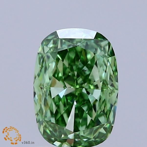 Loose Diamond - CUSHION MODIFIED 1.52ct Fancy Vivid Green VS2: Loose Diamond - CUSHION MODIFIED 1.52ct Fancy Vivid Green VS2 Source: This is a real non-mined Diamond that has been grown in a lab Shape: CUSHION MODIFIED Carats: 1.52 Color: Fancy Vivid Green Certif