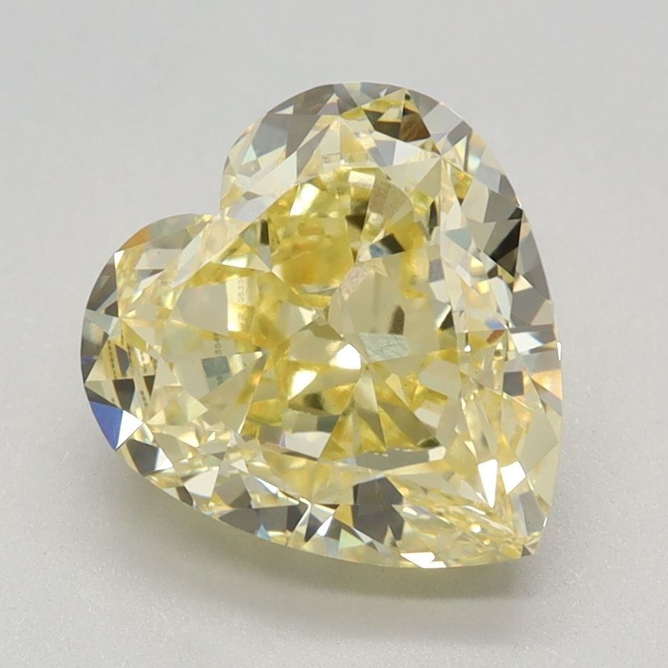 Loose Diamond - HEART 3.05ct Fancy Intense Yellow VS1: Loose Diamond - HEART 3.05ct Fancy Intense Yellow VS1 Source: This is a real non-mined Diamond that has been grown in a lab Shape: HEART Carats: 3.05 Color: Fancy Intense Yellow Certification: IGI Vid