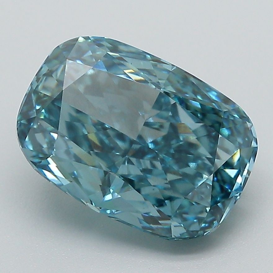 Loose Diamond - CUSHION MODIFIED 3.76ct Fancy Vivid Blue VVS2: Loose Diamond - CUSHION MODIFIED 3.76ct Fancy Vivid Blue VVS2 Source: This is a real non-mined Diamond that has been grown in a lab Shape: CUSHION MODIFIED Carats: 3.76 Color: Fancy Vivid Blue Certifi