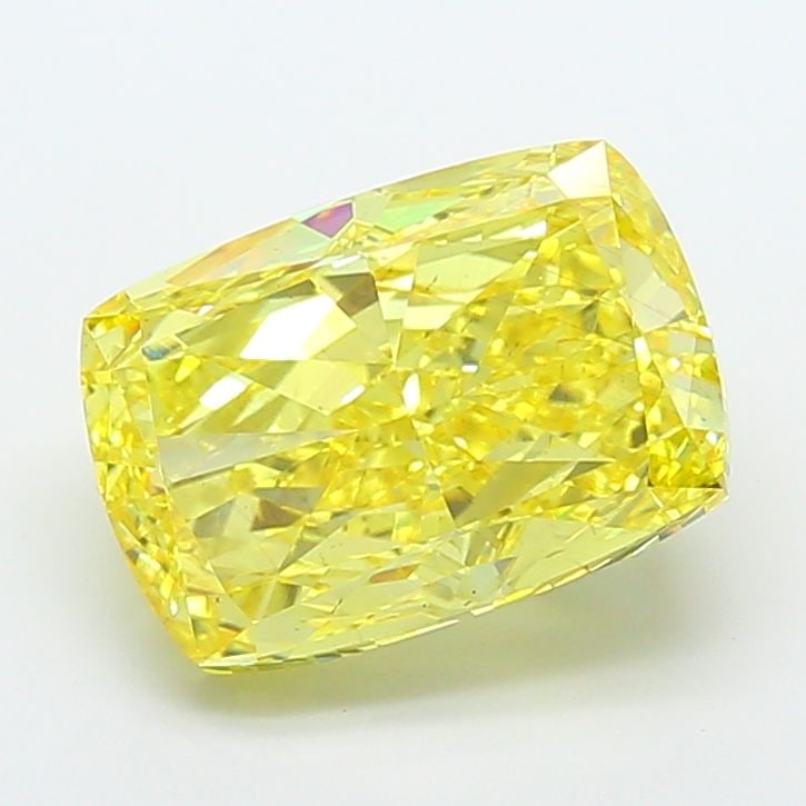 Loose Diamond - CUSHION MODIFIED 10.02ct Fancy Vivid Yellow VS2: Loose Diamond - CUSHION MODIFIED 10.02ct Fancy Vivid Yellow VS2 Source: This is a real non-mined Diamond that has been grown in a lab Shape: CUSHION MODIFIED Carats: 10.02 Color: Fancy Vivid Yellow Ce