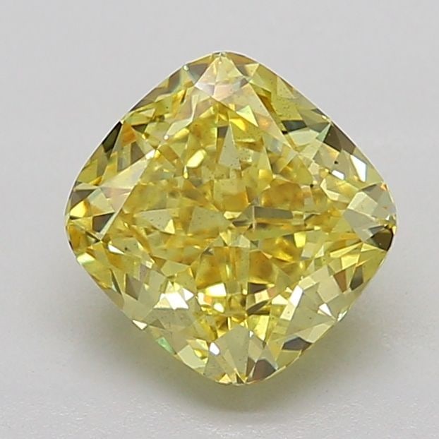 Loose Diamond - CUSHION MODIFIED 2.1ct Fancy Intense Yellow SI1: Loose Diamond - CUSHION MODIFIED 2.1ct Fancy Intense Yellow SI1 Source: This is a real non-mined Diamond that has been grown in a lab Shape: CUSHION MODIFIED Carats: 2.1 Color: Fancy Intense Yellow Ce