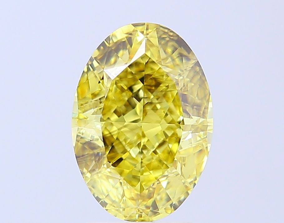 Loose Diamond - OVAL 4.04ct Fancy Intense Yellow SI1: Loose Diamond - OVAL 4.04ct Fancy Intense Yellow SI1 Source: This is a real non-mined Diamond that has been grown in a lab Shape: OVAL Carats: 4.04 Color: Fancy Intense Yellow Certification: IGI Video