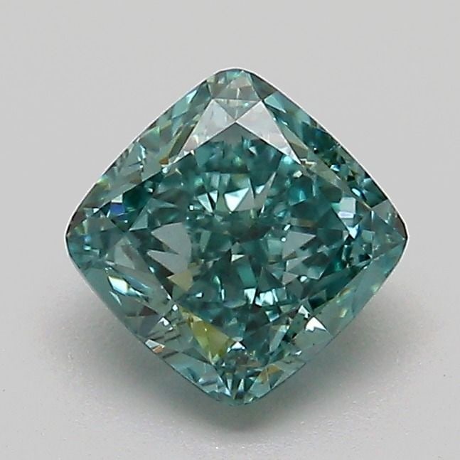 Loose Diamond - CUSHION MODIFIED 1.08ct Fancy Vivid Green VVS2: Loose Diamond - CUSHION MODIFIED 1.08ct Fancy Vivid Green VVS2 Source: This is a real non-mined Diamond that has been grown in a lab Shape: CUSHION MODIFIED Carats: 1.08 Color: Fancy Vivid Green Certi