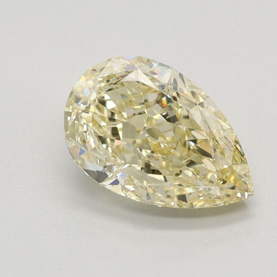 Loose Diamond - PEAR 1.4ct Fancy Yellow VVS2: Loose Diamond - PEAR 1.4ct Fancy Yellow VVS2 Source: This is a real non-mined Diamond that has been grown in a lab Shape: PEAR Carats: 1.4 Color: Fancy Yellow Certification: IGI Video: