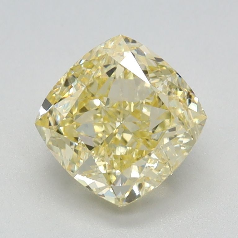 Loose Diamond - CUSHION BRILLIANT 1.4ct Fancy Intense Yellow VS1: Loose Diamond - CUSHION BRILLIANT 1.4ct Fancy Intense Yellow VS1 Source: This is a real non-mined Diamond that has been grown in a lab Shape: CUSHION BRILLIANT Carats: 1.4 Color: Fancy Intense Yellow 