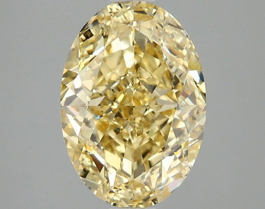 Loose Diamond - OVAL 3.03ct Fancy Intense Yellow VS1: Loose Diamond - OVAL 3.03ct Fancy Intense Yellow VS1 Source: This is a real non-mined Diamond that has been grown in a lab Shape: OVAL Carats: 3.03 Color: Fancy Intense Yellow Certification: IGI Video