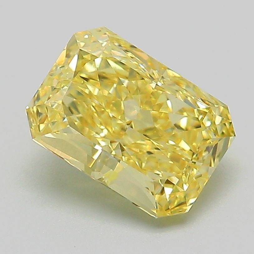 Loose Diamond - RADIANT 2.2ct Fancy Vivid Yellow VS1: Loose Diamond - RADIANT 2.2ct Fancy Vivid Yellow VS1 Source: This is a real non-mined Diamond that has been grown in a lab Shape: RADIANT Carats: 2.2 Color: Fancy Vivid Yellow Certification: IGI Video