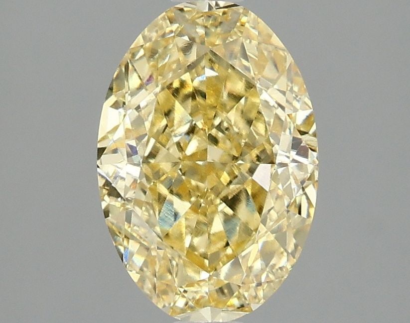 Loose Diamond - OVAL 2.08ct Fancy Intense Yellow VVS2: Loose Diamond - OVAL 2.08ct Fancy Intense Yellow VVS2 Source: This is a real non-mined Diamond that has been grown in a lab Shape: OVAL Carats: 2.08 Color: Fancy Intense Yellow Certification: IGI Vide