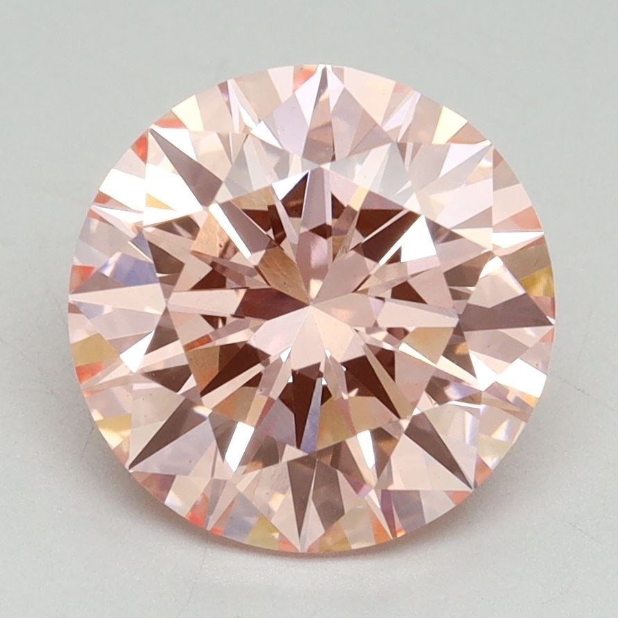 Loose Diamond - ROUND 3.32ct Fancy Vivid Pink VS1: Loose Diamond - ROUND 3.32ct Fancy Vivid Pink VS1 Source: This is a real non-mined Diamond that has been grown in a lab Shape: ROUND Carats: 3.32 Color: Fancy Vivid Pink Certification: IGI Video: