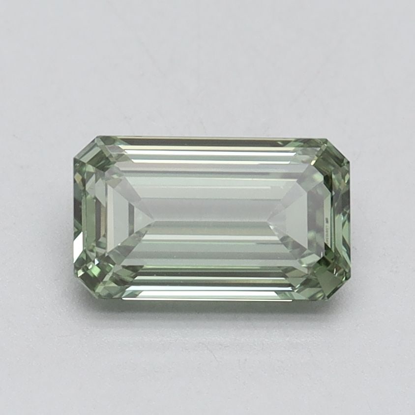 Loose Diamond - EMERALD 1.04ct Fancy Vivid Green VS1: Loose Diamond - EMERALD 1.04ct Fancy Vivid Green VS1 Source: This is a real non-mined Diamond that has been grown in a lab Shape: EMERALD Carats: 1.04 Color: Fancy Vivid Green Certification: IGI Video